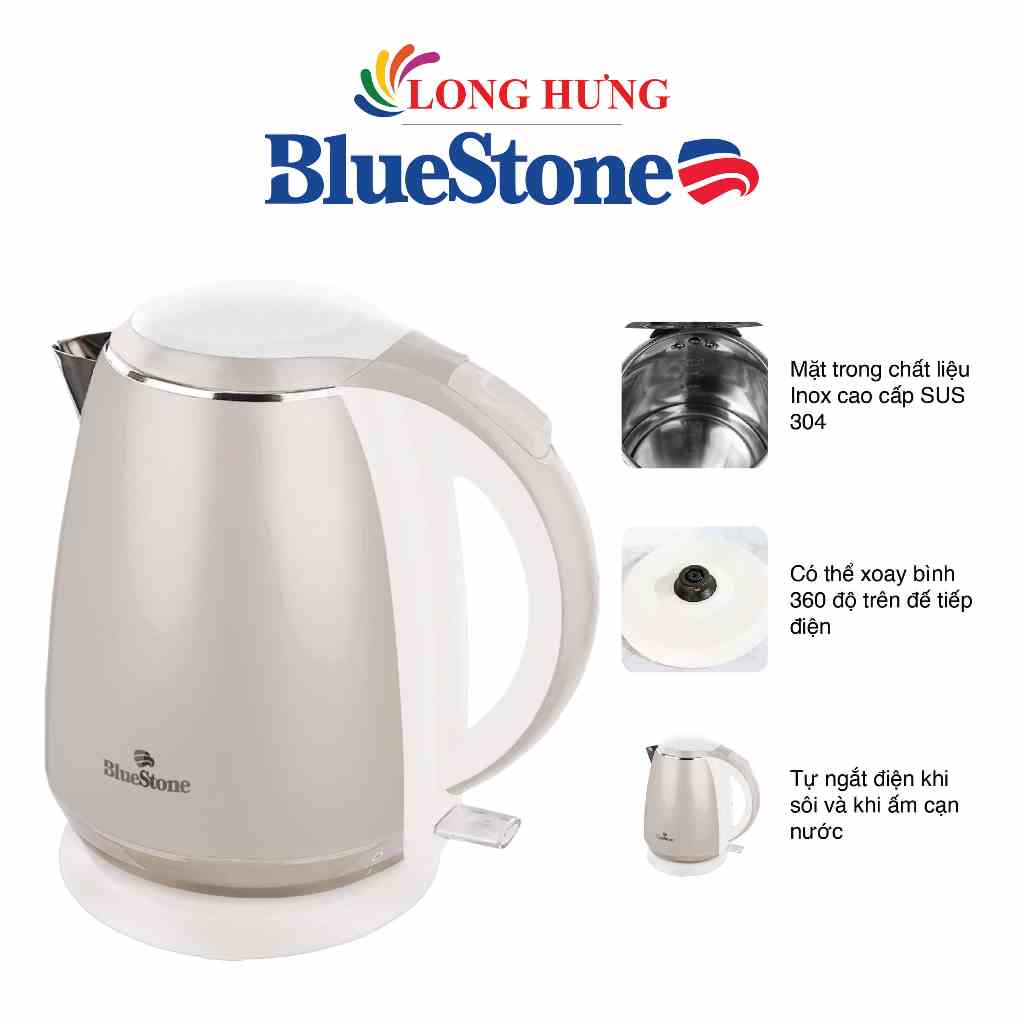 [Mã BMLTA35 giảm đến 35K đơn 99K] Bình đun siêu tốc Bluestone KTB-3453 - Hàng chính hãng