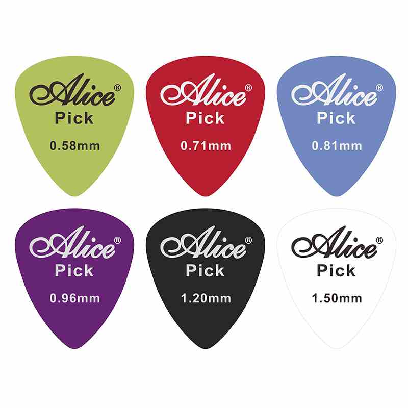 Miếng gảy đàn, Pick - Alice AP-Q - Dành cho Guitar, Ukulele, Bass - Dày 0.96mm, Matte ABS - Màu ngẫu nhiên