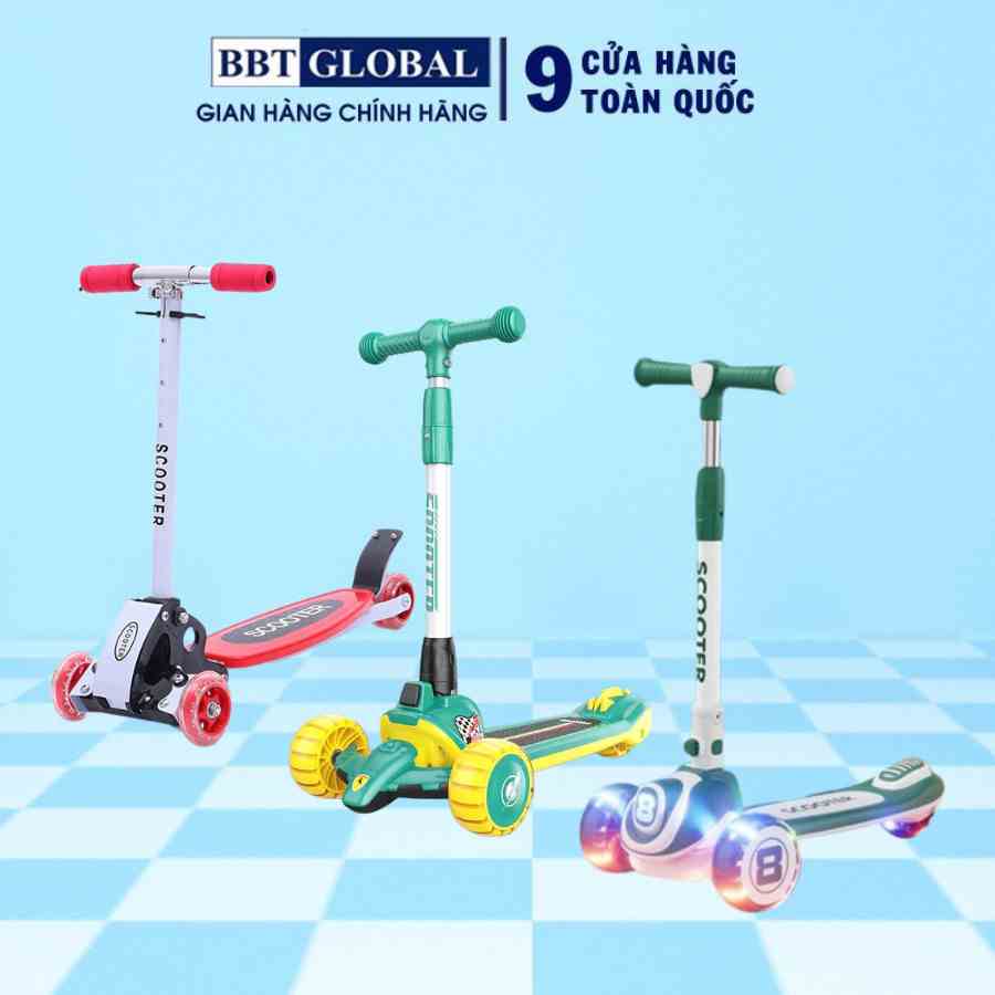 Xe trượt scooter cho bé BBT Global bánh sáng KM986/989