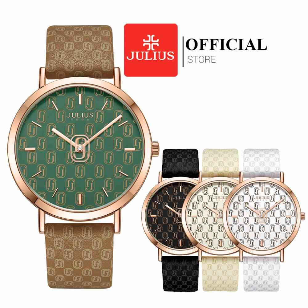 Đồng hồ nữ Julius JA-1367 dây da | Julius Official