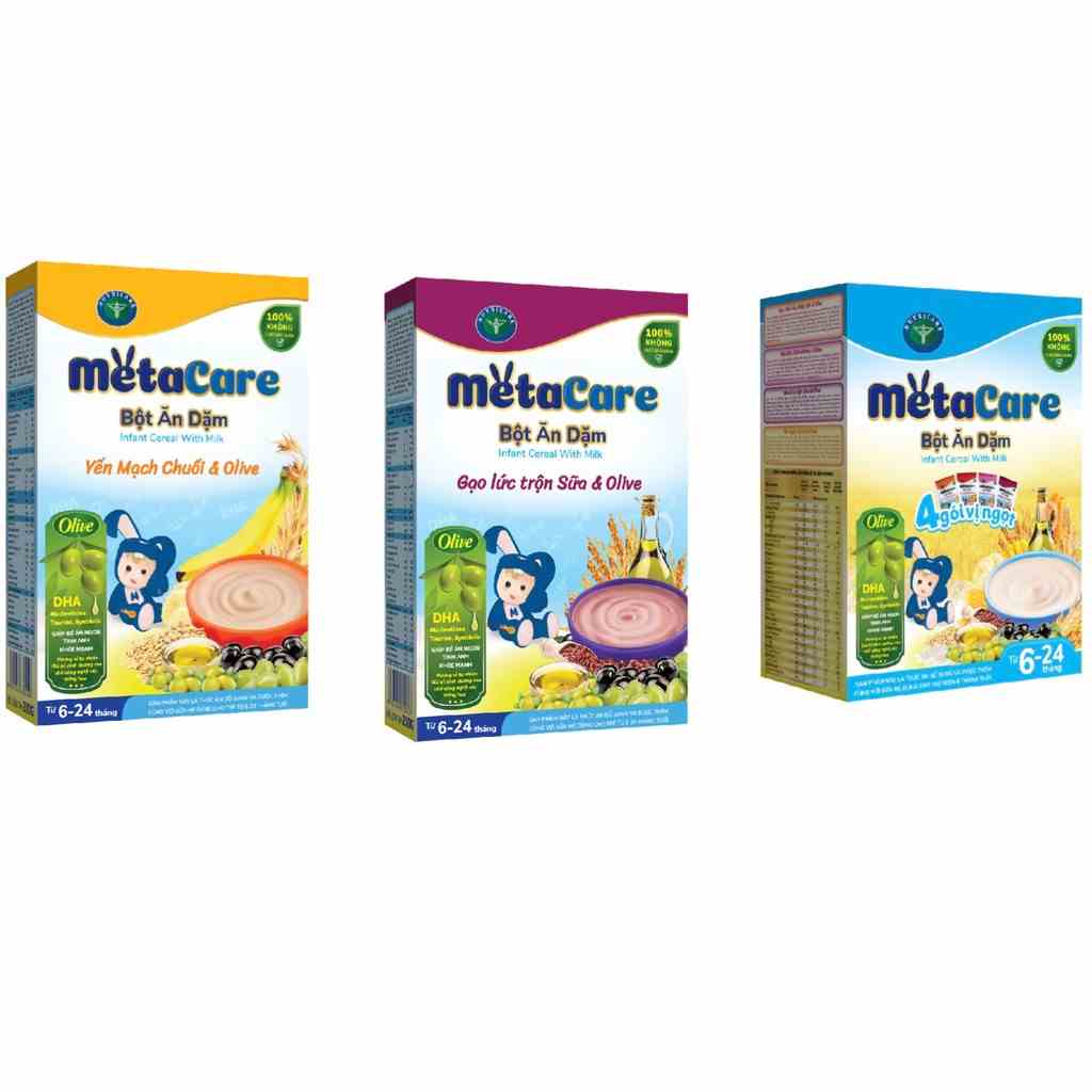 [Mã BMLTA35 giảm đến 35K đơn 99K] Bột ăn dặm dinh dưỡng Nutricare Metacare các loại (200g)