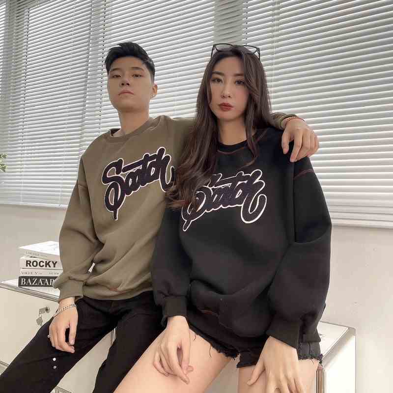 [Mã BMLTB200 giảm đến 100K đơn 499K] Áo sweater unisex nỉ bông thêu xù cao cấp AN311 by COCCACH