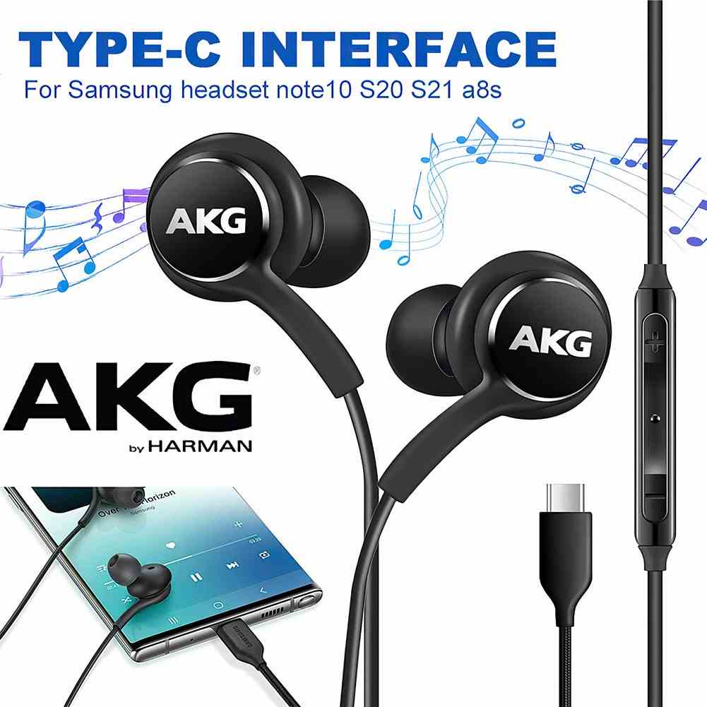 Tai Nghe SamSung AKG S8 S9 S10 S20 S21 S22 Note 8 Note 9 Note 10 Note 20 Type C và Jack 3.5mm Bảo hành 30 ngày DYDX