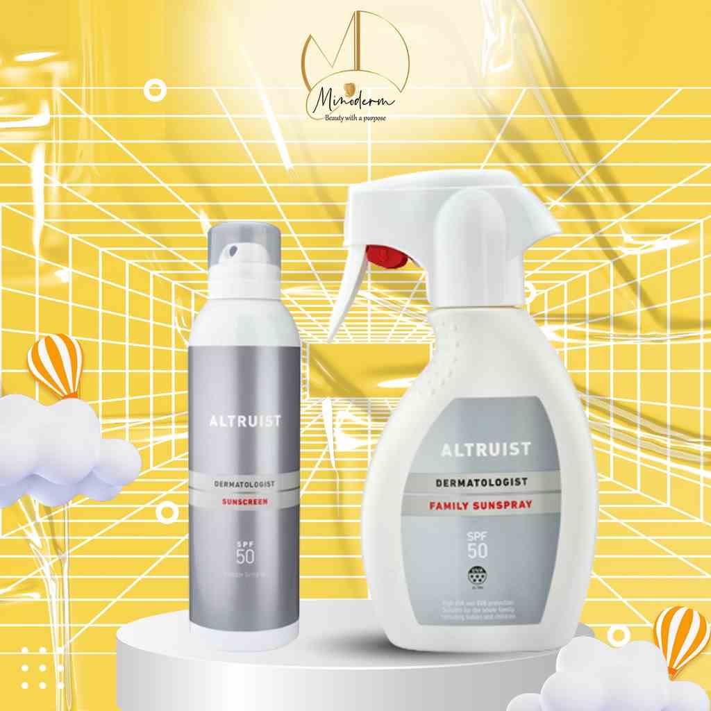 Kem chống nắng dạng xịt Altruist Invisible Sunspray SPF50 – 200ml, Altruist Family Sunspray SPF50 - 250ml