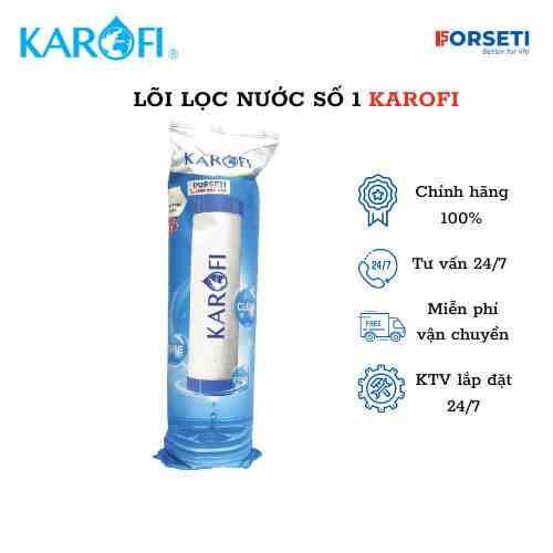 [Mã BMLTB200 giảm đến 100K đơn 499K] Lõi lọc nước số 1 Karofi - SMAX DUO 1 - VI LỌC Hàng chính hãng