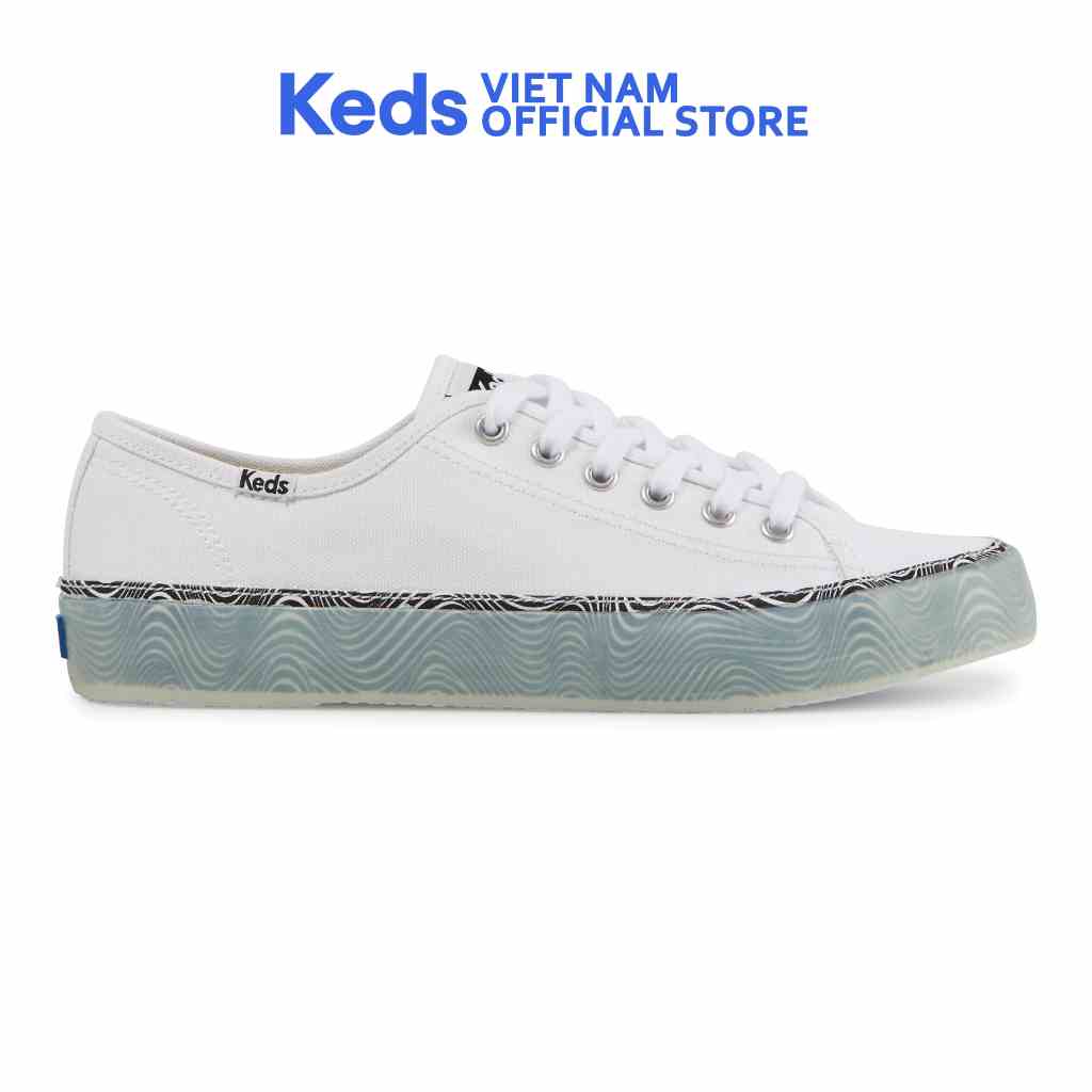 Giày Thể Thao Keds Nữ- Kickstart Canvas Trippy Print Foxing White- KD066338