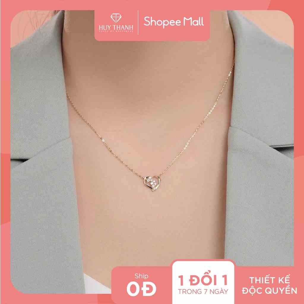 Dây Chuyền Vàng Tây 14k Love Blossom DCMAMD666 Huy Thanh Jewelry