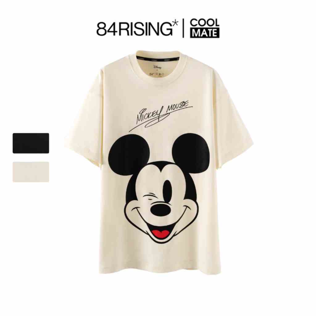 Áo thun oversize chuột Mickey Disney - thương hiệu 84RISING