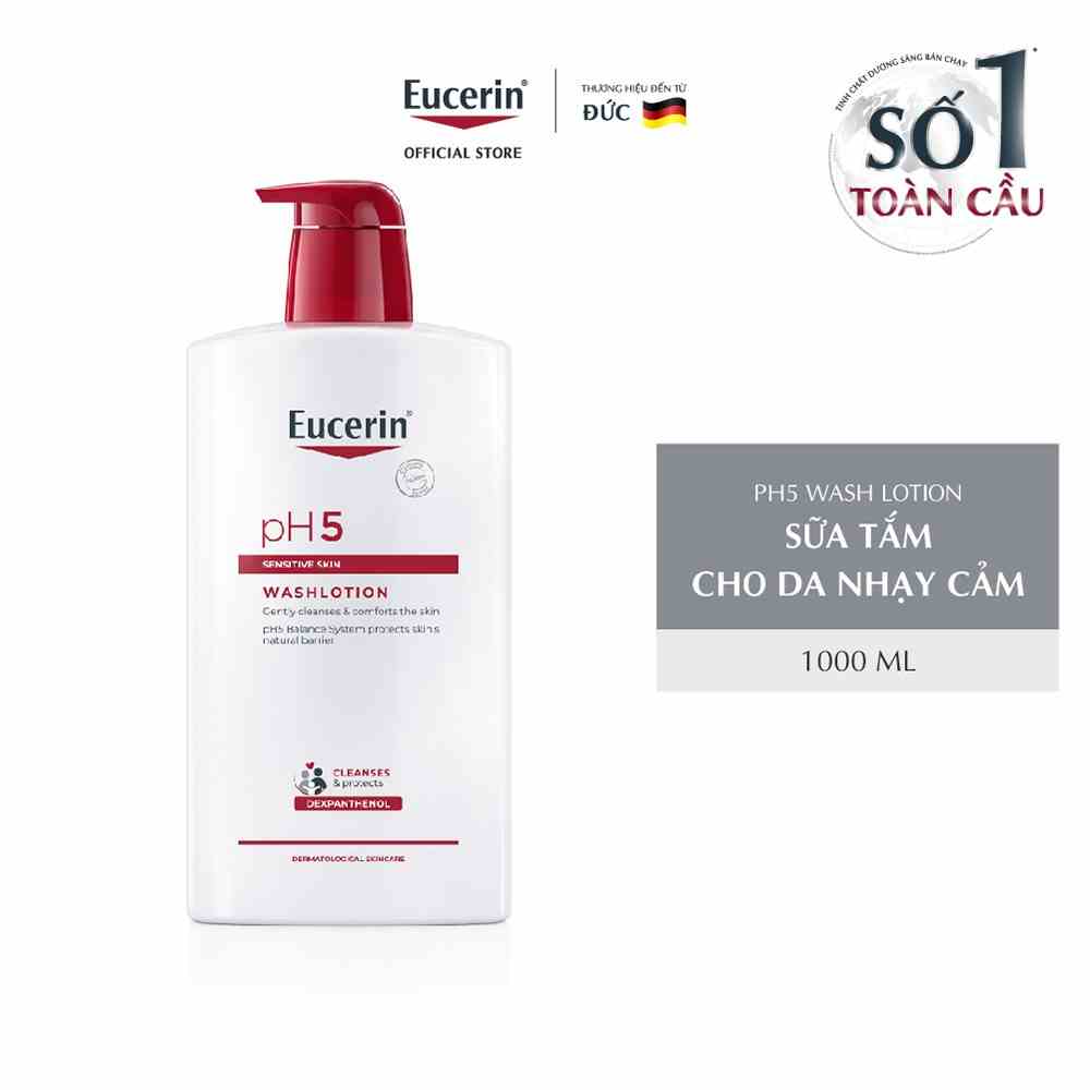 Sữa Tắm Cho Da Nhạy Cảm Eucerin pH5 Sensitive Skin Washlotion 1000ml