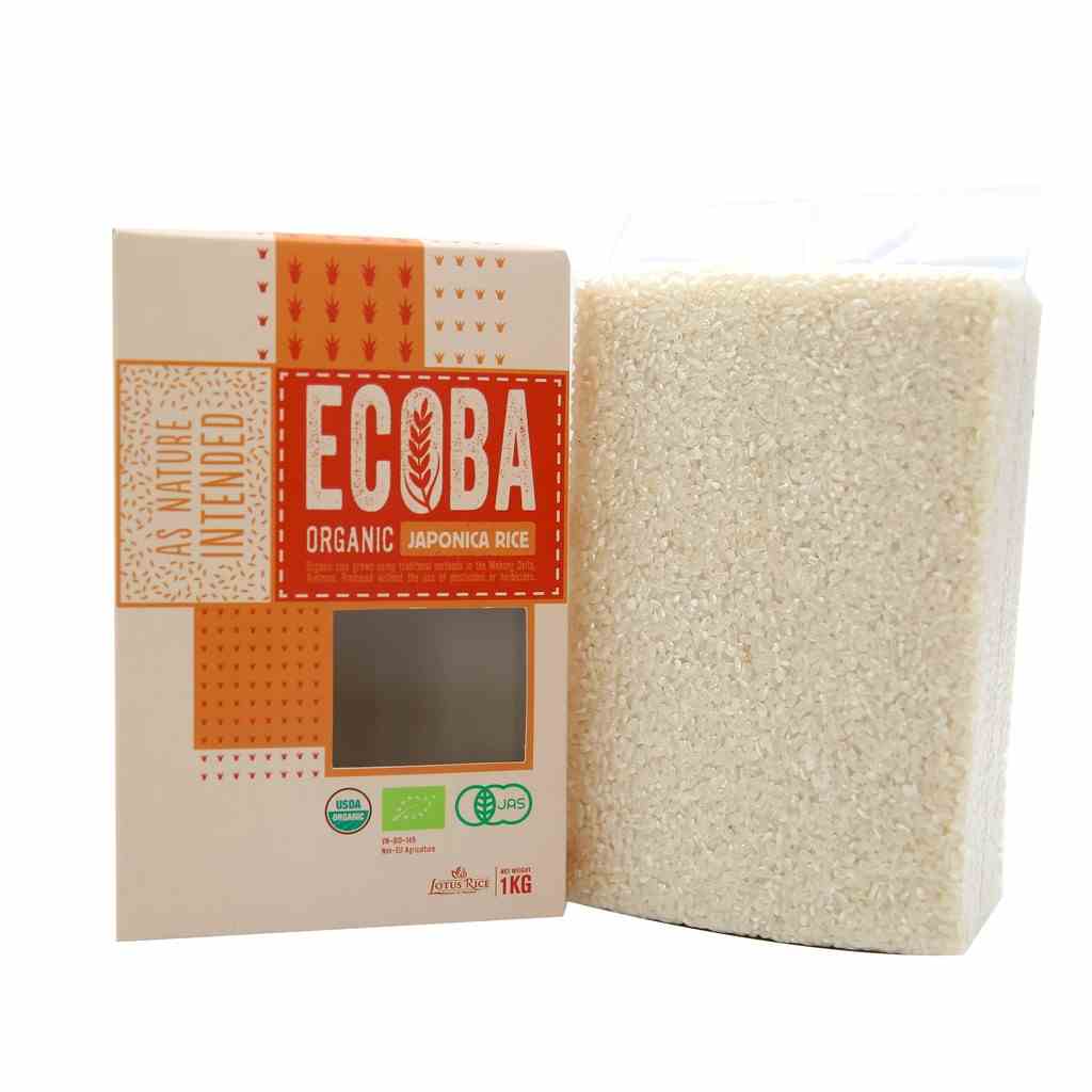 [Mã BMLTB35 giảm đến 35K đơn 99K] Gạo Nhật hữu cơ 1kg/ ECOBA Sakura - Combo 3 hộp (tổng 3kg)