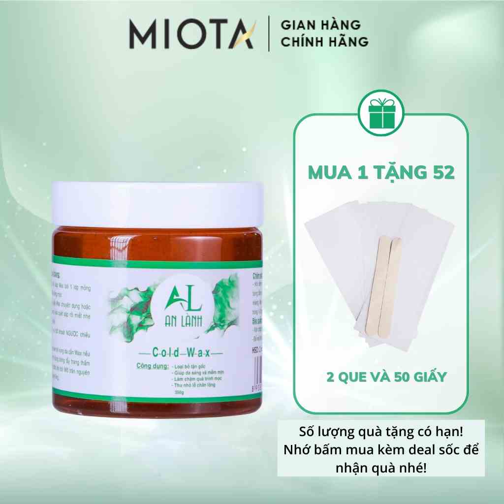 Sáp Wax Lông An Lành An Toàn Cho Làn Da 100% Tự Nhiên 350g