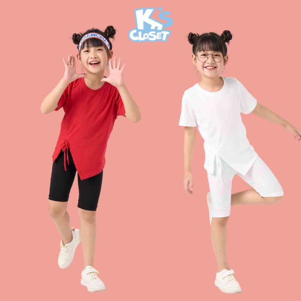 Áo Phông Cộc Tay Cho Bé Gái KS CLOSET Chất Cotton Thoáng Mát Cho Bé (2 14 tuổi) KT102THS