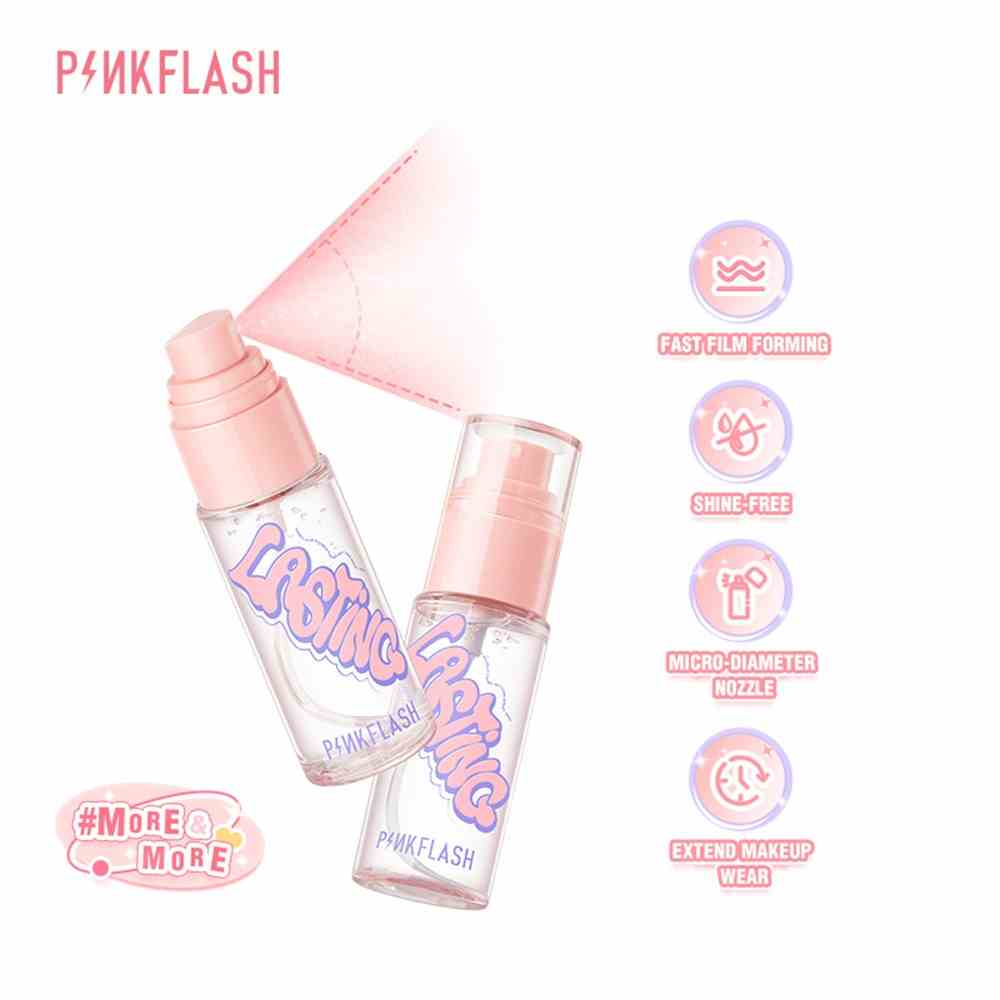 Xịt khoáng ANNIES Pinkflash giữ lớp trang điểm lâu trôi kiềm dầu dưỡng ẩm 400ml