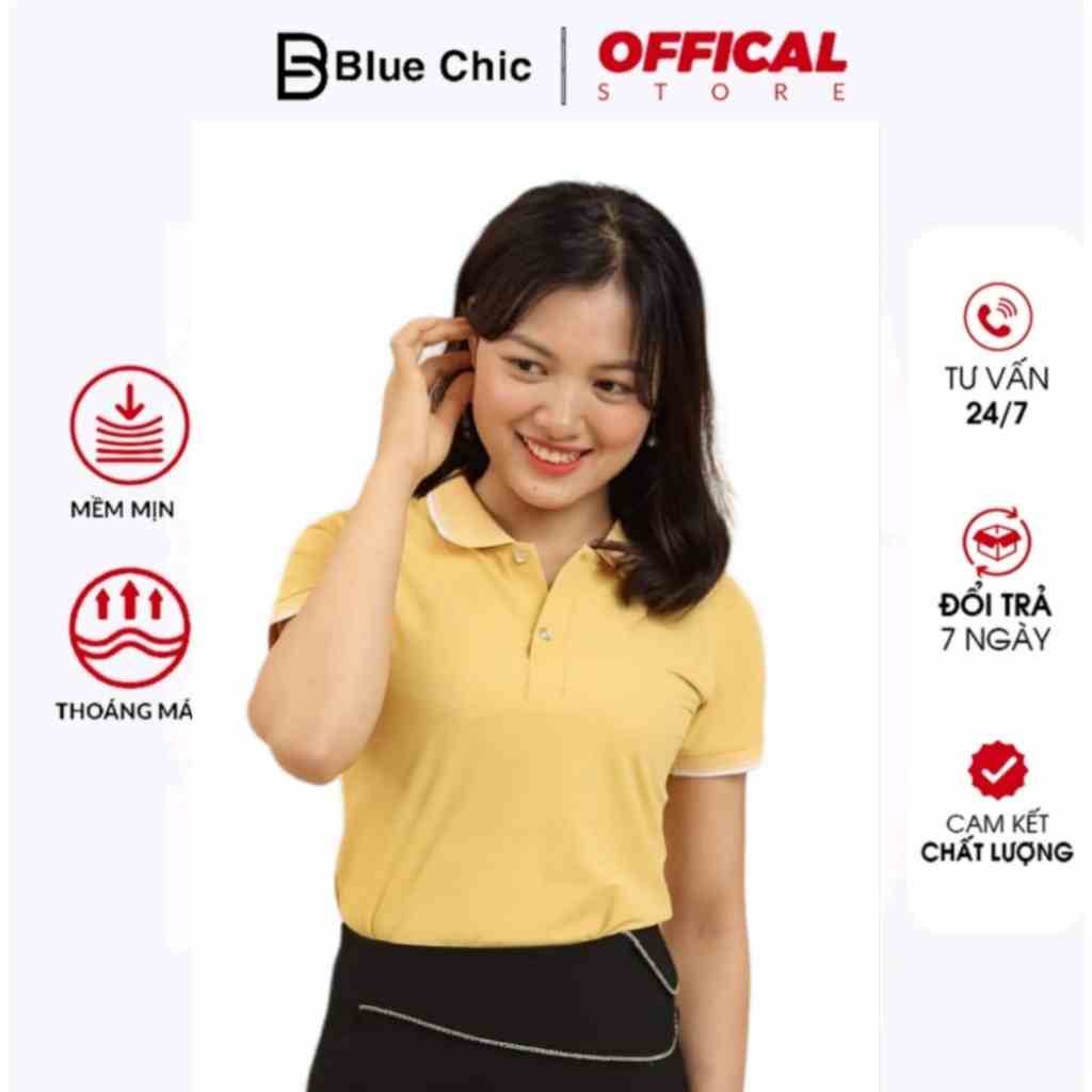 [Mã BMLTB200 giảm đến 100K đơn 499K] Áo polo Bluechic nữ cao cấp phong cách công sở