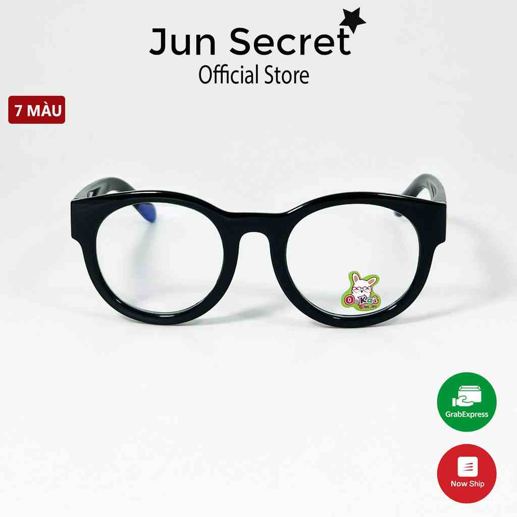 Kính râm trẻ em Jun Secret tròng chống bụi, chống tia Uv dành cho bé từ 2 đến 6 tuổi JS11002TRONG