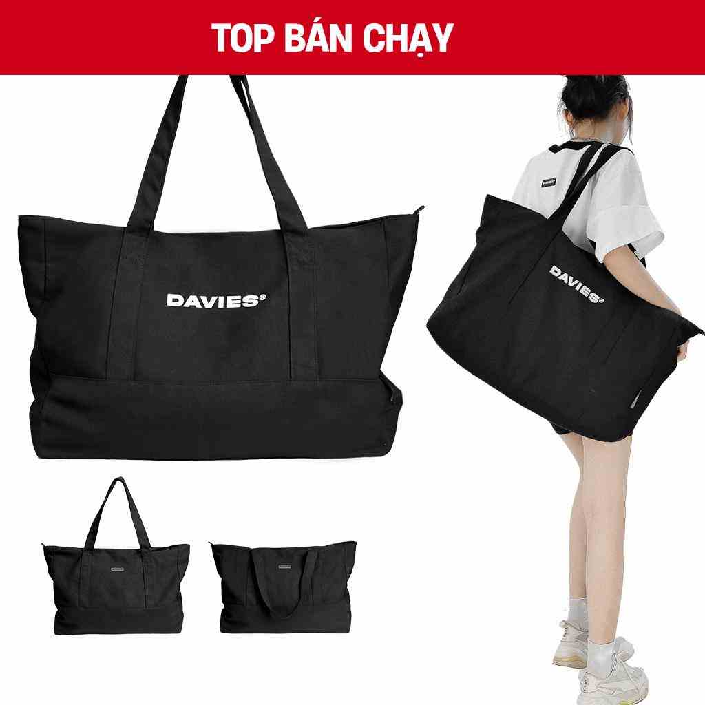 Túi đeo chéo nam nữ vải canvas hai mặt độc đáo local brand DAVIES Big Tote| D-B51