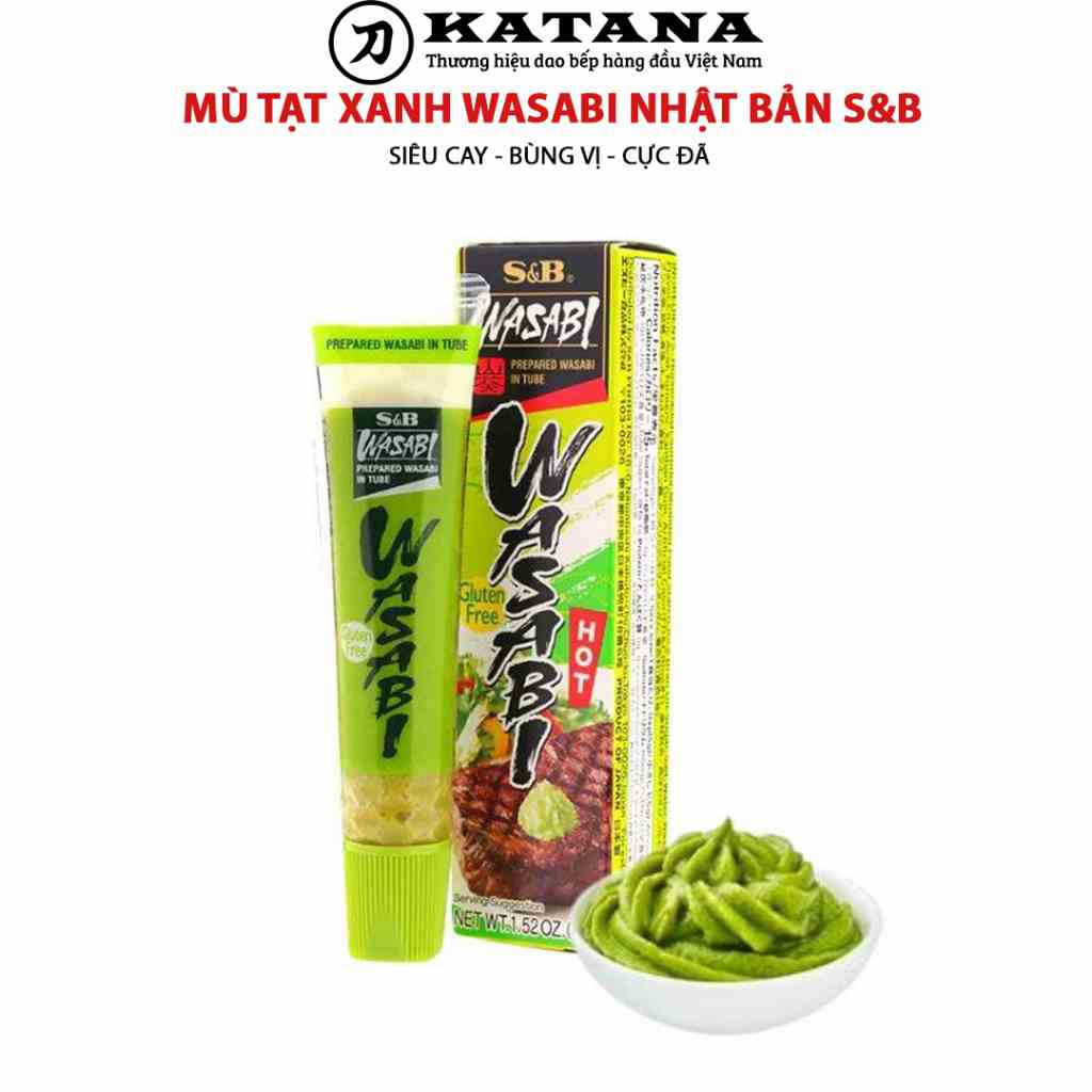 Mù Tạt Wasabi S&B Prepared Wasabi Tuýp 43g