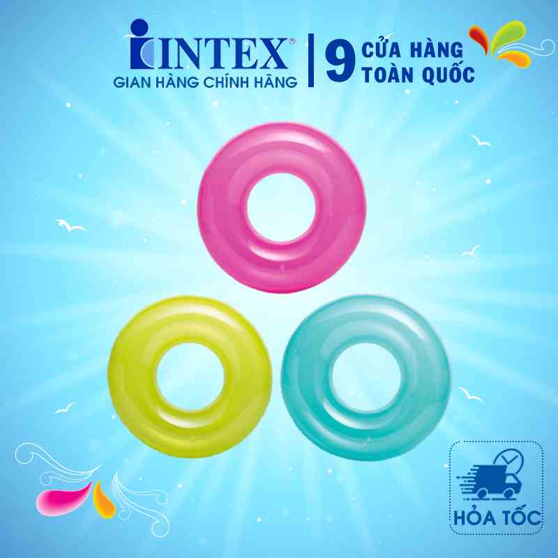 Phao bơi tròn intex 59260-Giao màu ngẫu nhiên