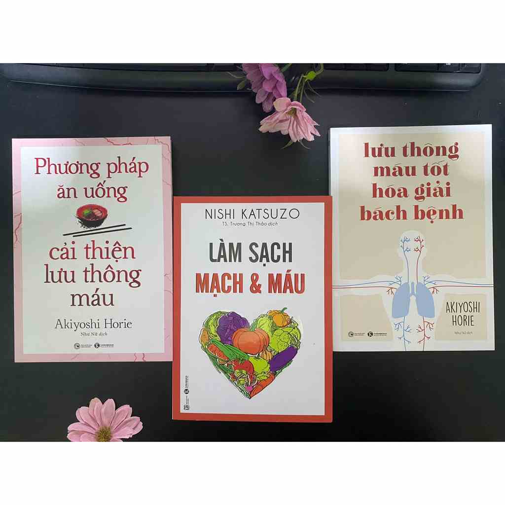 Sách - Combo 3 cuốn: Lưu Thông Máu Tốt Hóa Giải Bách Bệnh +Phương Pháp Ăn Uống Cải Thiện Lưu Thông Máu+Làm Sạch Mạch Và