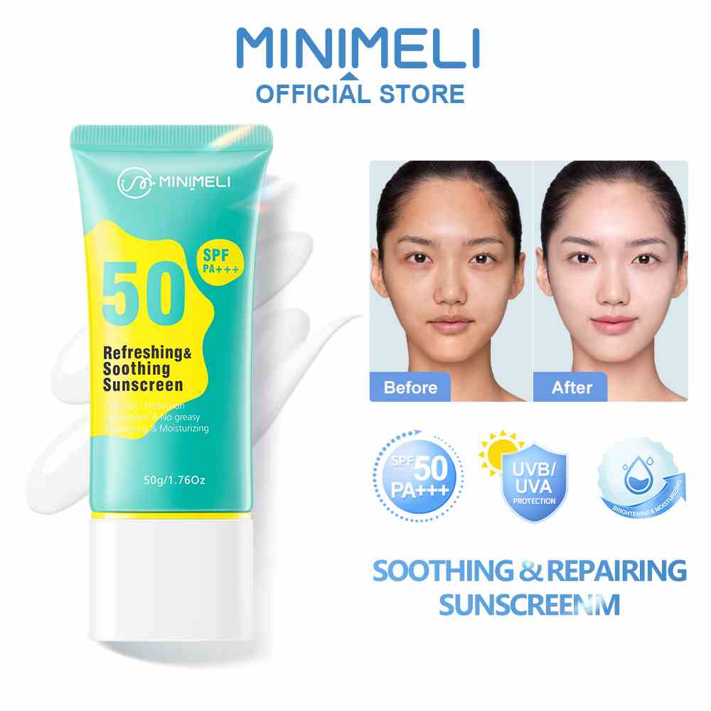 Kem Chống Nắng Mini Meli SPF50 PA + + + 50g