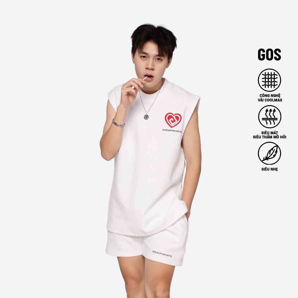 Áo thun oversize thêu hình GOS LOVE (form rộng)