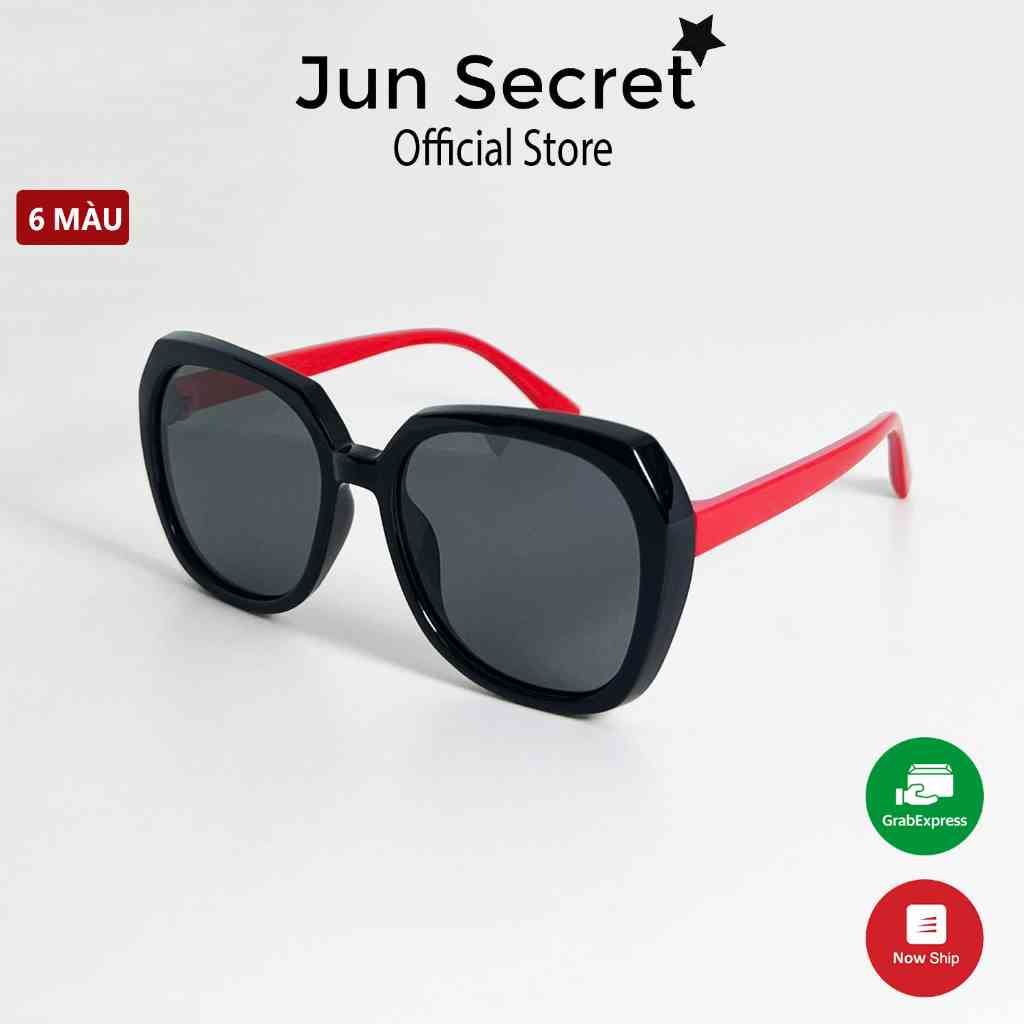 Kính mát trẻ em Jun Secret kiểu dáng mới lạ dành cho bé đi nắng, form to dành cho bé từ 6 đến 13 tuổi JS0010