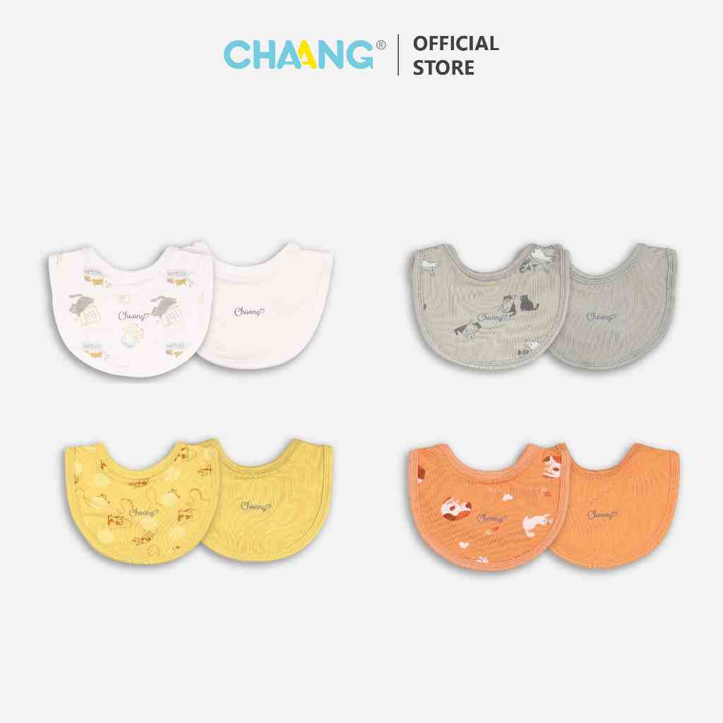 [CHAANG] Set yếm sơ sinh 2 chiếc Mèo Chaang