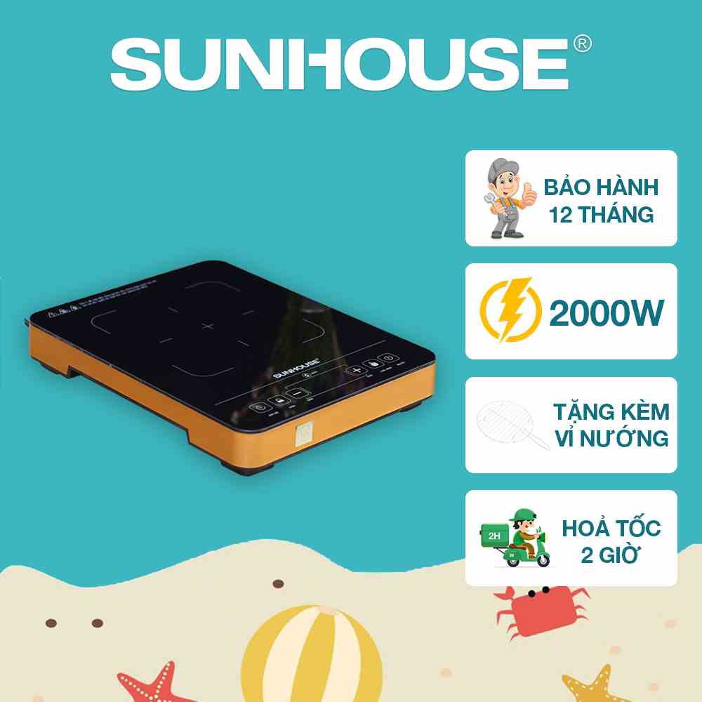 Bếp hồng ngoại cảm ứng SUNHOUSE SHD6015 - Bảo hành chính hãng 12 tháng