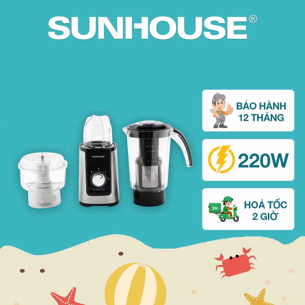 Máy xay sinh tố đa năng SUNHOUSE SHD5322 - Bảo hành chính hãng 12 tháng