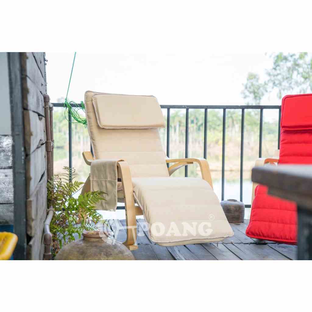 [Mã BMLTB200 giảm đến 100K đơn 499K] Ghế thư giãn | POANG ROCKING CHAIR | plywood óc chó | be | R67xS162xC86 cm