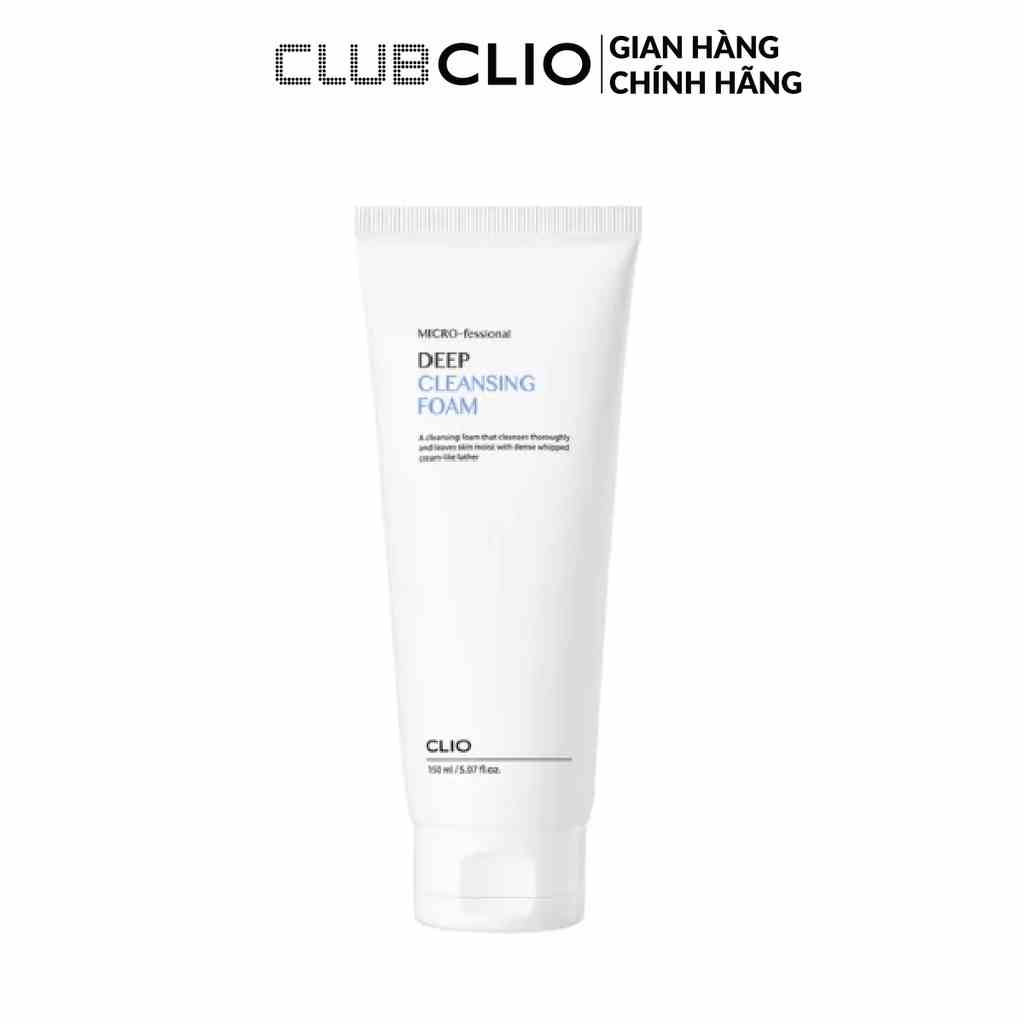 [Mã BMLTA35 giảm đến 35K đơn 99K] Sữa Rửa Mặt Sạch Sâu Clio Micro-Fessional Deep Cleansing Foam 150ml