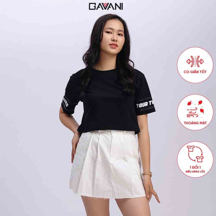 [Mã BMLTA35 giảm đến 35K đơn 99K] Áo thun nữ croptop, ngắn tay_Gavani_ akh your twenties