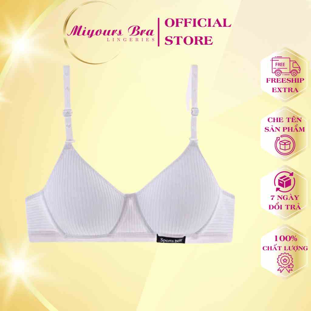 Áo ngực nữ cotton Miyours Fashion & More AL335 không gọng, đệm mỏng thoáng mát, nhẹ nhàng thoải mái