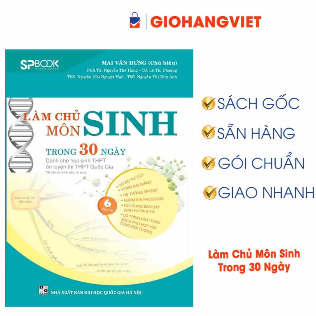 Sách - Làm Chủ Môn Sinh Trong 30 Ngày