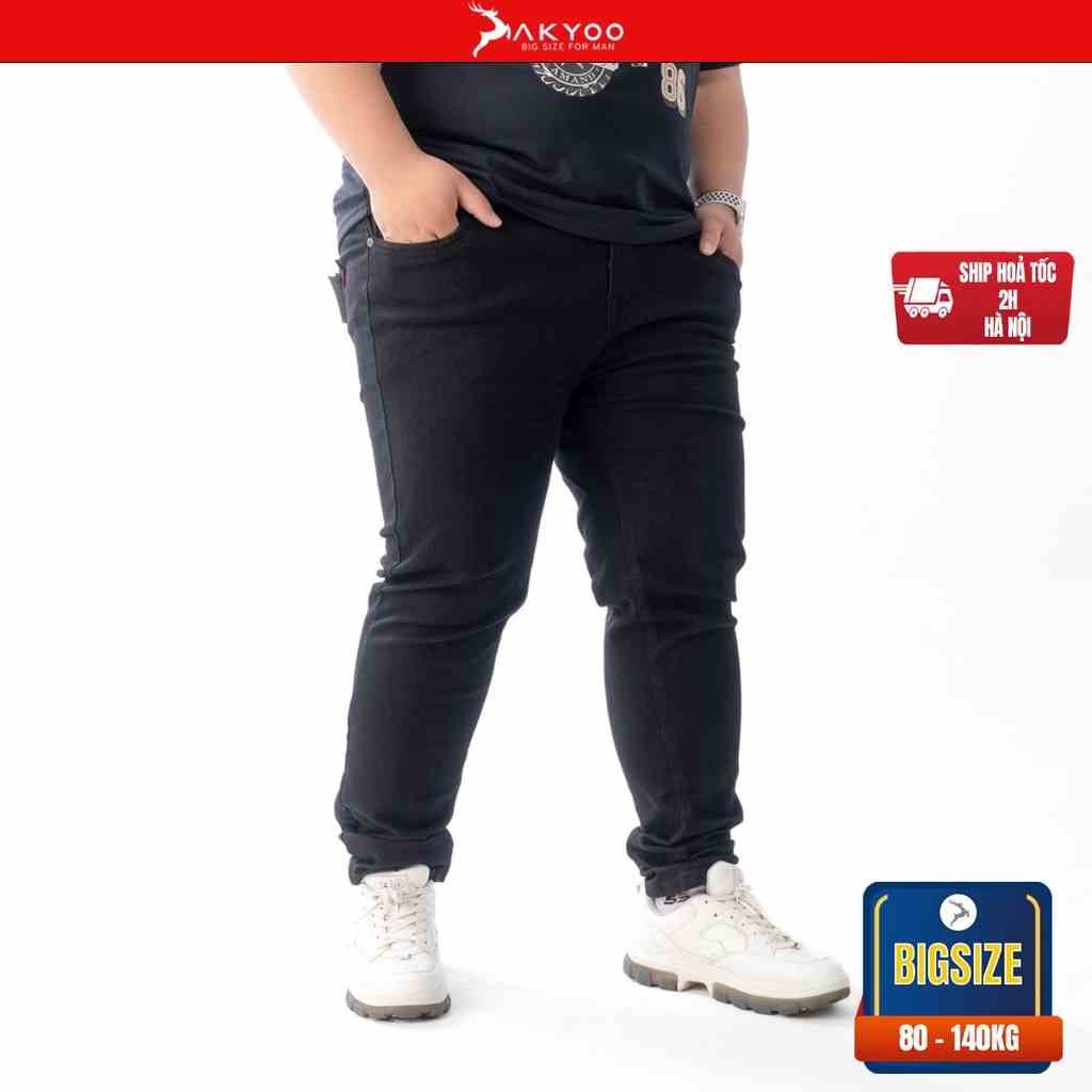 [Mã BMLTB35 giảm đến 35K đơn 99K] Quần Jean Nam Bigsize Size Từ 80kg-140kg, Bigsize Nam AKYOO ; QJ A7