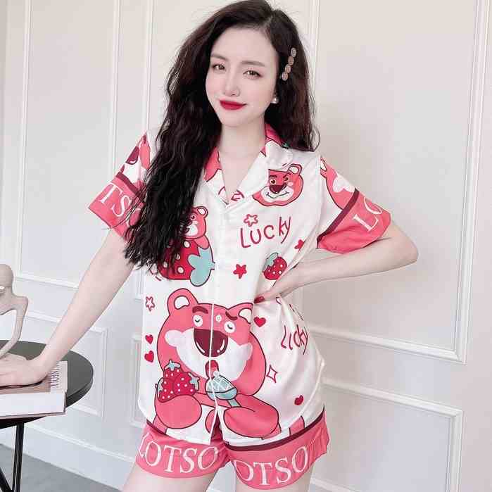 Pyjama Nữ SOJJUN Bộ Lụa Latin Thiết Kế 40-60 kg