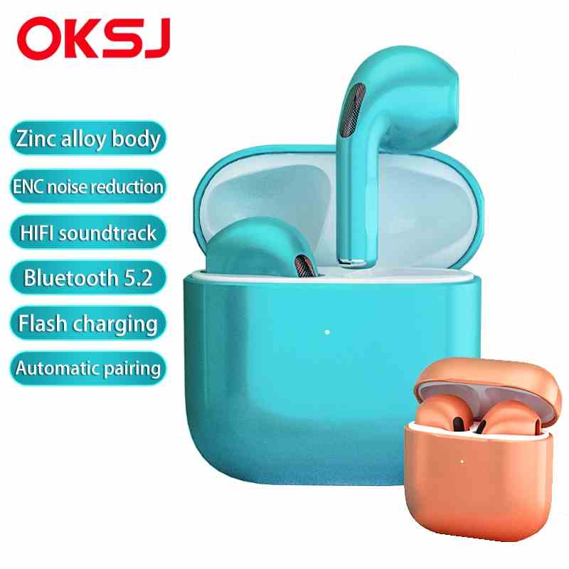 OKSJ-G11 Tai Nghe Nhét Tai  Kết Nối Bluetooth Không Dây Âm Thanh HiFi Chống Ồn Bằng Hợp Kim Kẽm Chất Lượng Cao Cho iPhone14 / 13 / 12