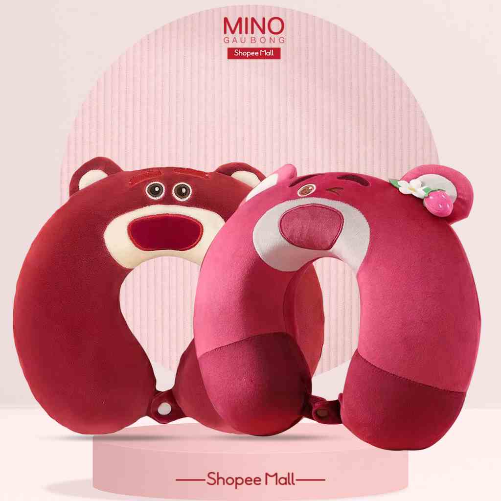 Gối Cổ Lotso Chữ U Cao Cấp MINO STORE TH118-LOTSO