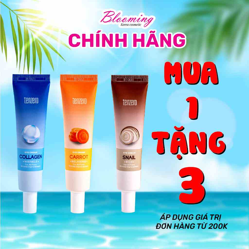 [Mã BMLTA35 giảm đến 35K đơn 99K] Kem dưỡng mắt, giảm quầng thâm Tenzero Eye Cream 40ml