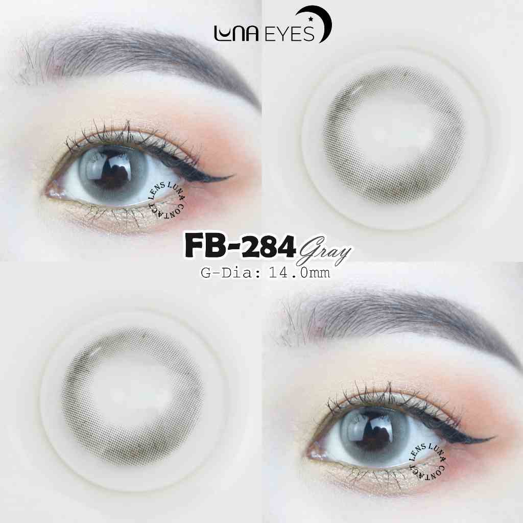 Kính áp tròng LUNA EYES FB-284 GRAY - Lens size nhỏ