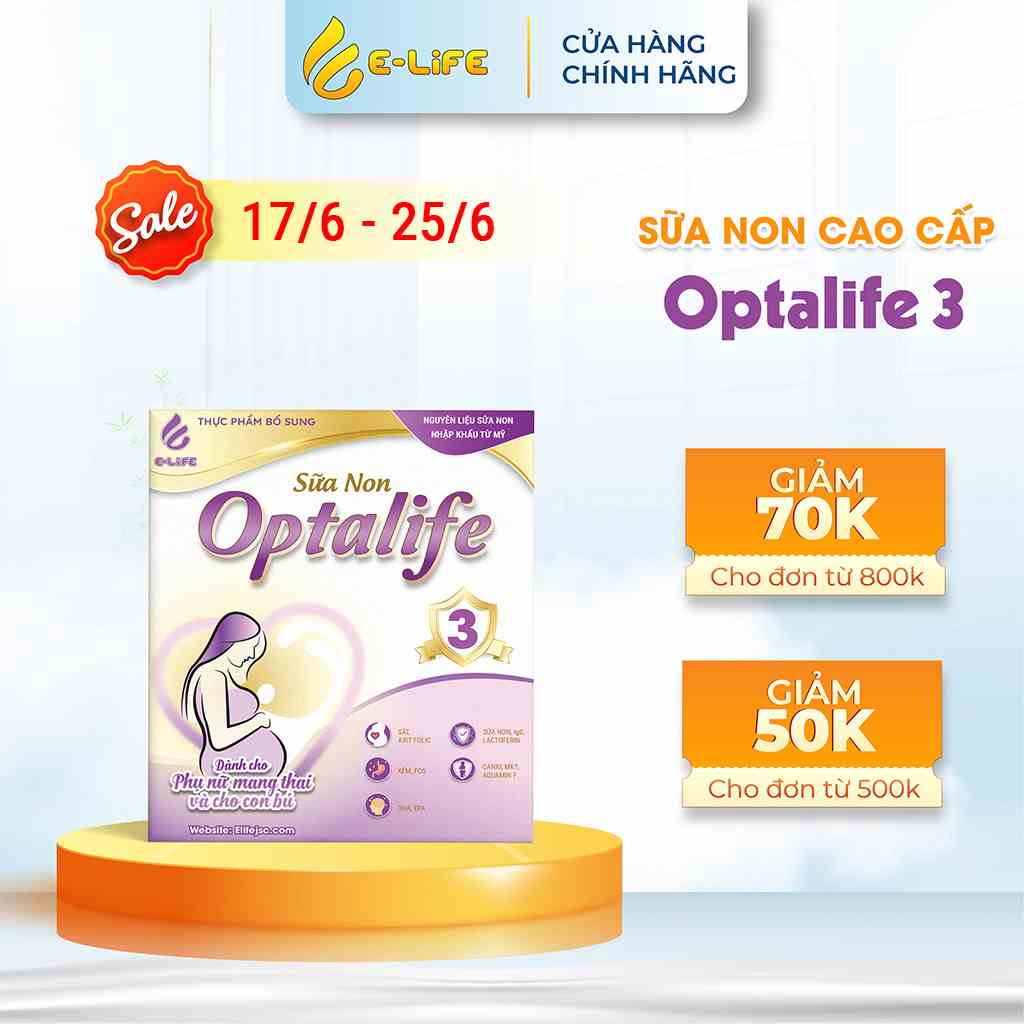 [Mã ICBFRI300 giảm 10% đơn 249K] Sữa non Optalife 3 dành cho phụ nữ có thai & cho con bú