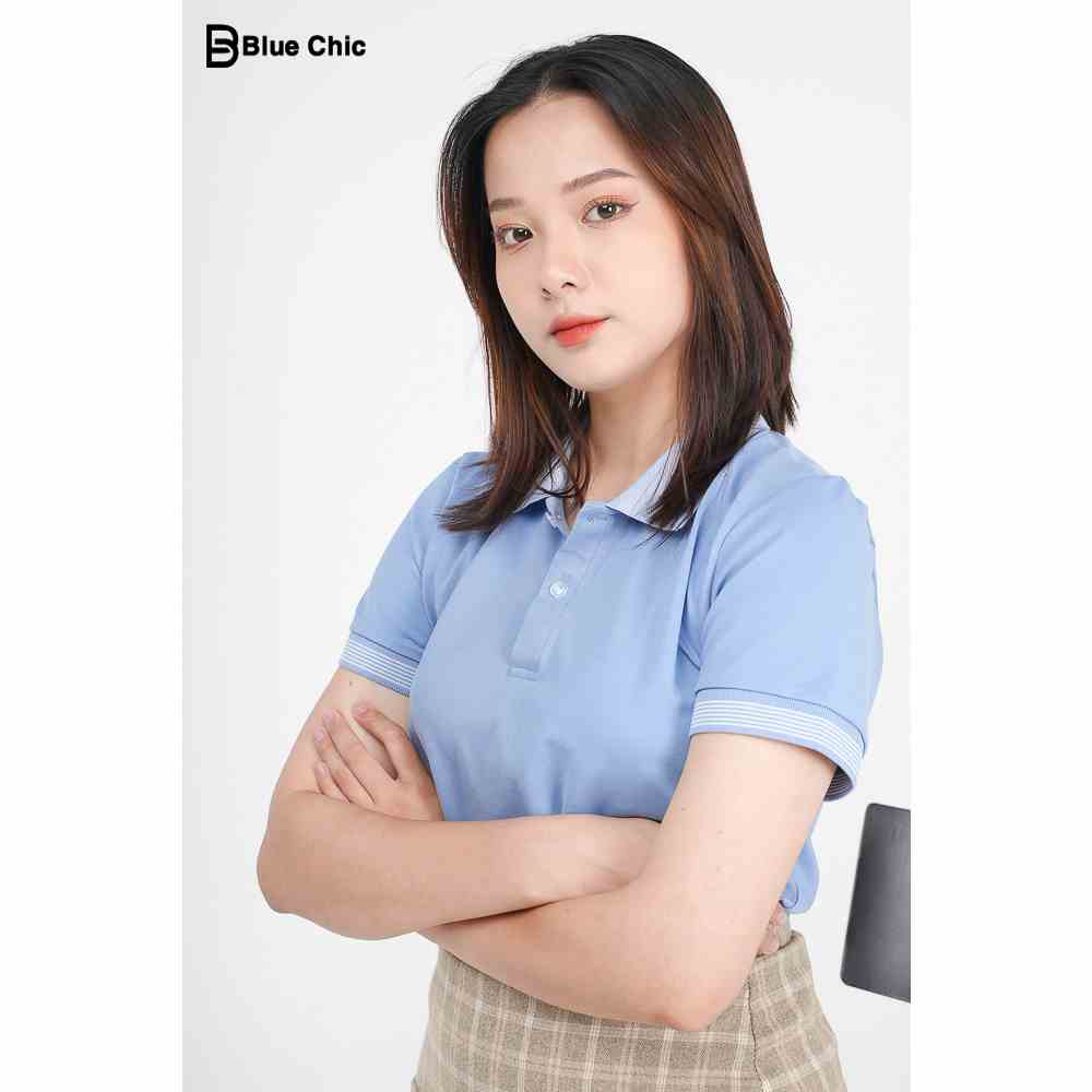 [Mã BMLTB200 giảm đến 100K đơn 499K] Áo polo Bluechic màu xanh da trời