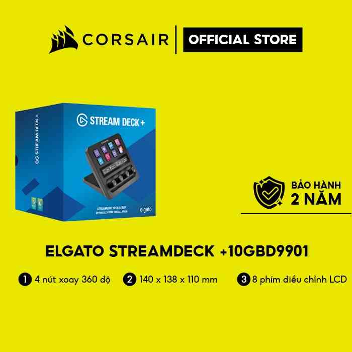 [Mã ELCL7 giảm 7% đơn 300K] Bàn phím Elgato StreamDeck +10GBD9901