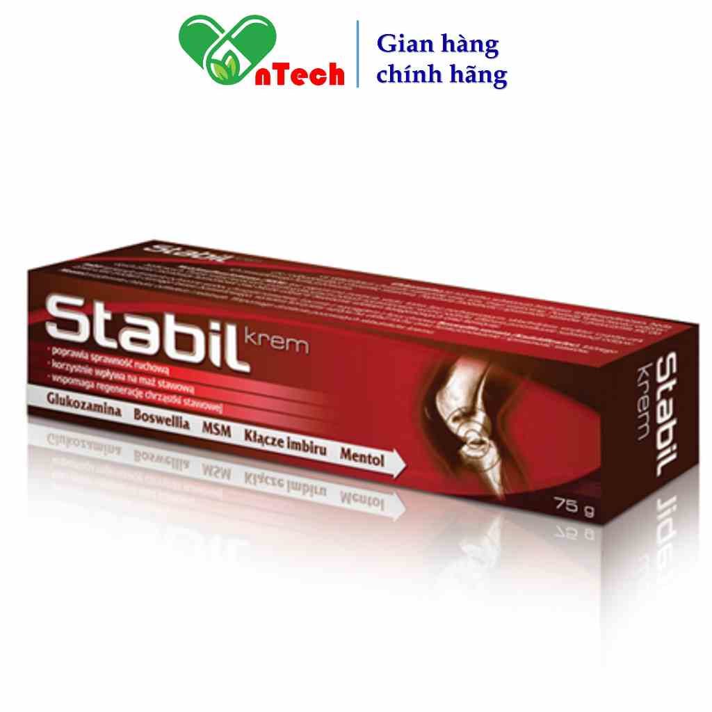 Kem bôi giảm đau xương khớp viêm khớp Go Healthy Stabil tuyp 75g nhập khẩu chính hãng Châu Âu