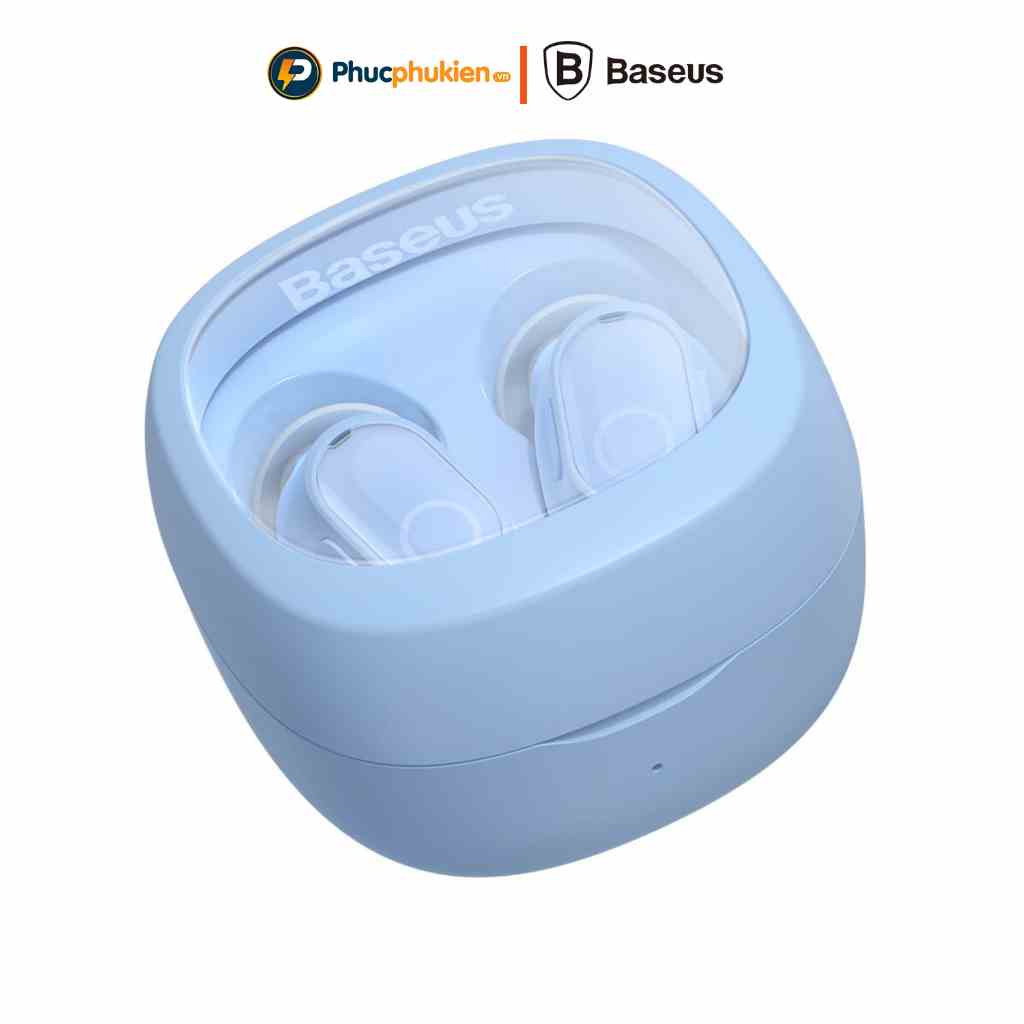 Tai nghe Baseus WM02 chống ồn thiết kế nhét tai Bluetooth 5.3 độ trễ thấp chỉ 60ms cảm ứng nhậy - Phúc Phụ Kiện Baseus