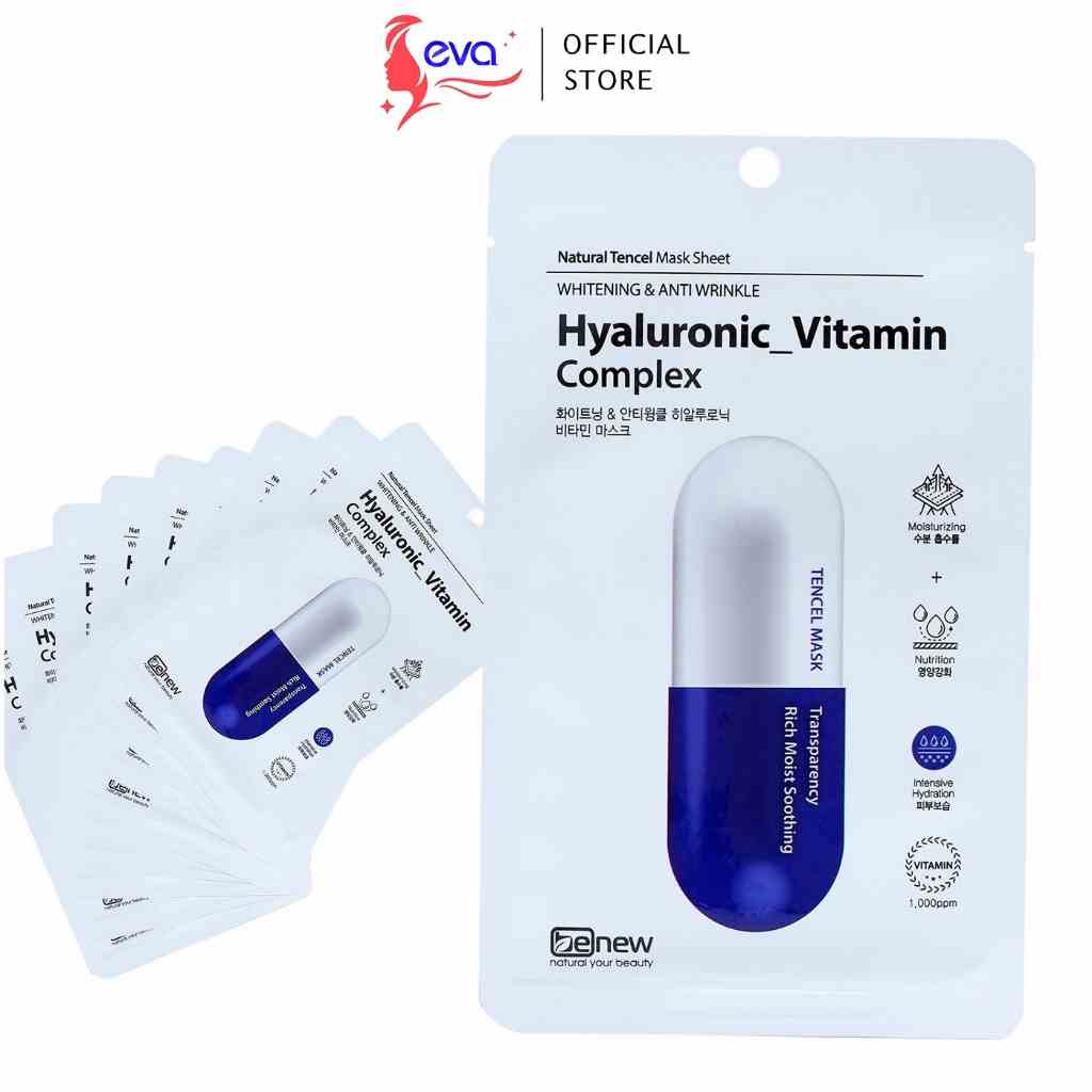 [Mã ICBFRI25 giảm 25K đơn 149K] Mặt nạ cấp ẩm HA BENEW Hyaluronic Vitamin Complex 26ml