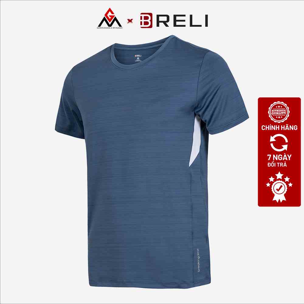 Áo thun nam thể thao cổ tròn GYM, RUNNING, TRAIL GM x Breli - BAS2214 - Chất liệu cao cấp, thấm hút mồ hôi