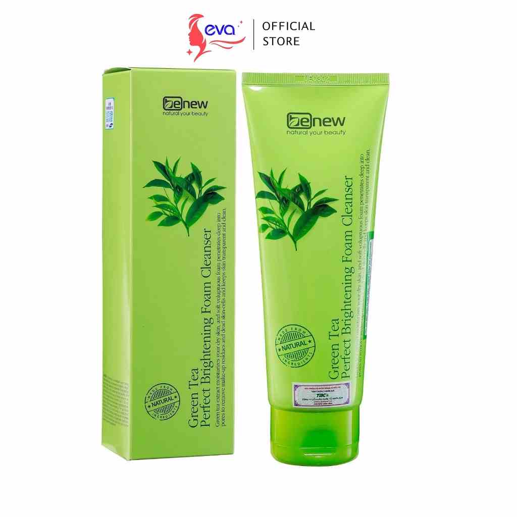 [Mã ICBFRI15 giảm 10% đơn 0đ] Sữa Rửa Mặt Trà Xanh Benew Green Tea Brightening 160 ml