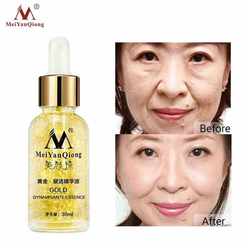 Serum phục hồi vàng MeiYanQiong Làm trắng làm căng da Giảm đường nét mịn Bổ sung độ ẩm cho da Giải quyết tình trạng da xỉn màu thô ráp 30ml