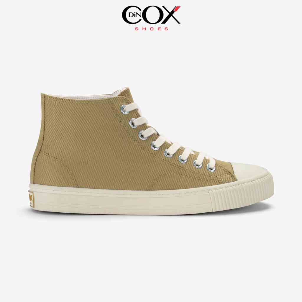 Giày Sneaker Vải Canvas Nam Nữ E06 Hi Yellow Sand Cao Cổ Thanh Lịch